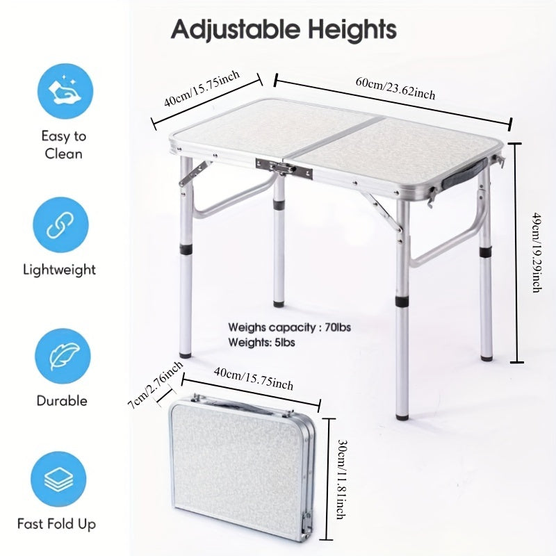 Masă compactă portabilă