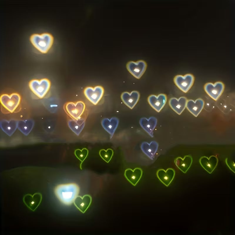 😍 Ochelari cu efect INIMI LUMINOASE