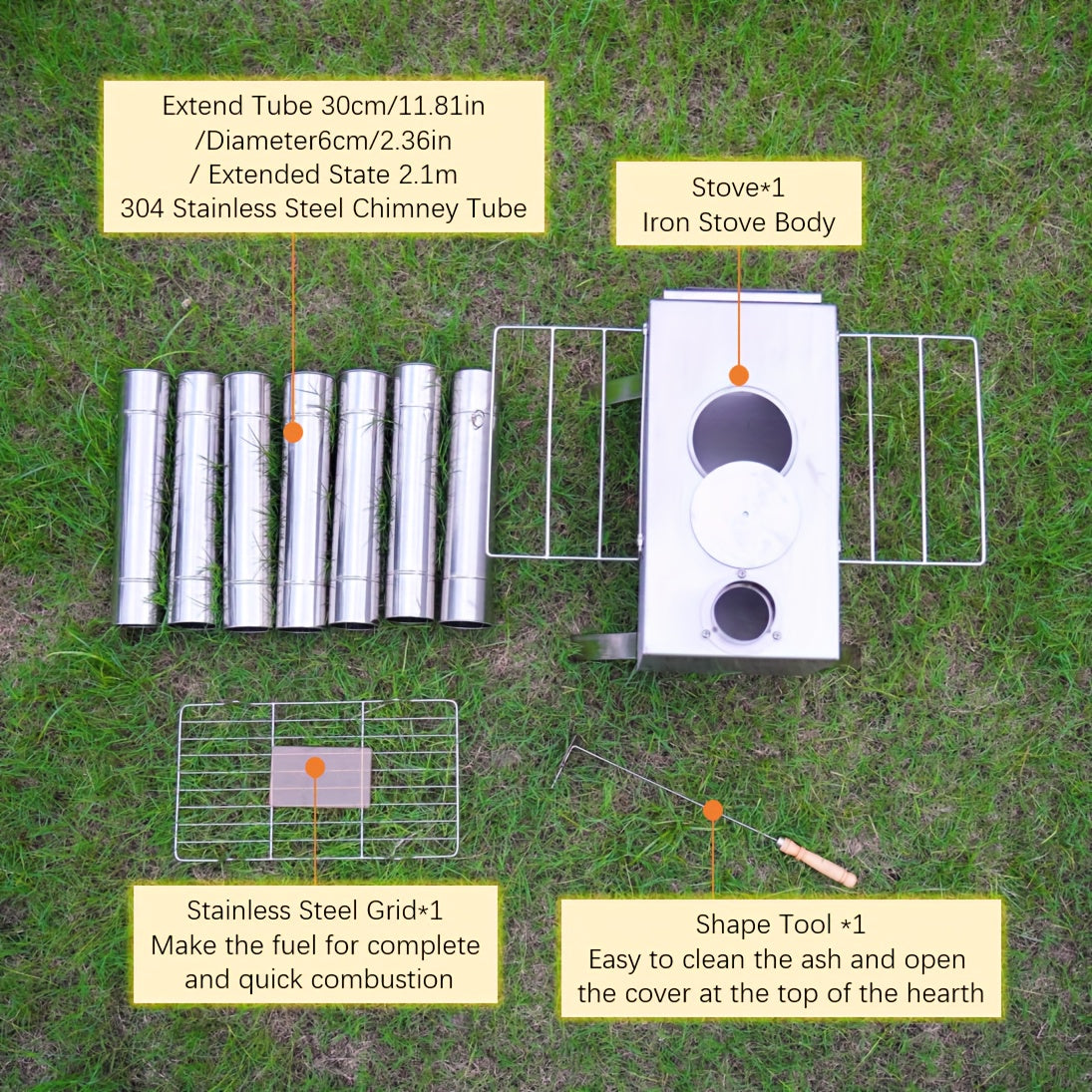 Plită camping din oțel