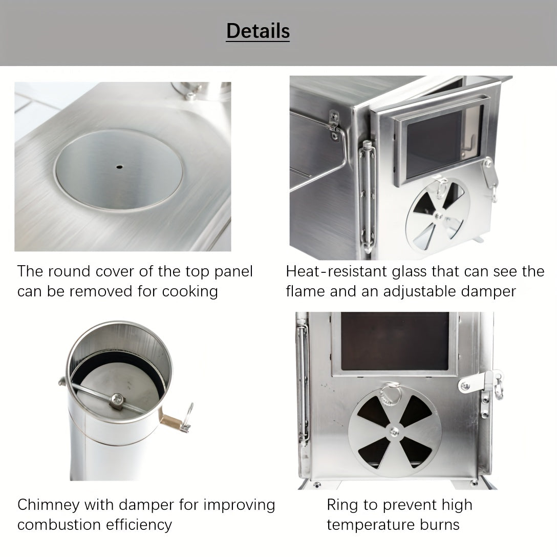 Plită camping din oțel