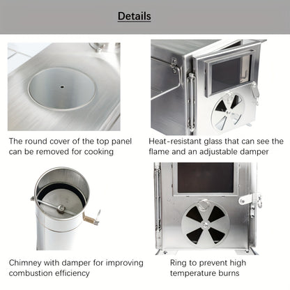 Plită camping din oțel